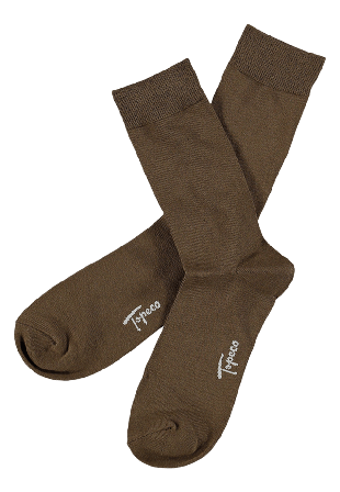 Topeco Strumpa Bambu Enfärgad Strumpor Herr Brun 41/45