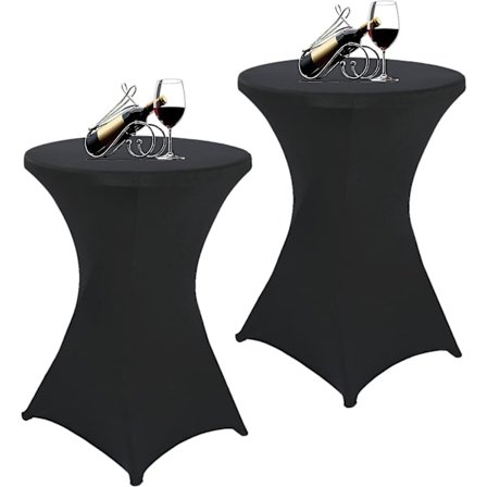 Blue Dream Lot de 2 Nappes à Coins carrés Extensibles en Spande