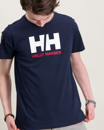 Helly Hansen JR HH LOGO T-SHIRT Blå T-skjorter Gutt - Kids Brand Store