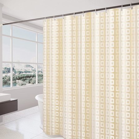 Dusjforheng i vanntett og muggsikkert stoff, 120x180cm,