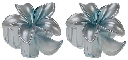 Senze Faldklemme Plast White, Hår, Hårpynt, Hårklemmer