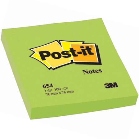 3M Post-it 76x76 Neon green