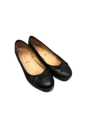 Svarta ballerinaskor med rosett