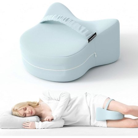 Knæpude til Sidesovere, Patenteret Pude til Mellem Benene med Aftageligt Betræk