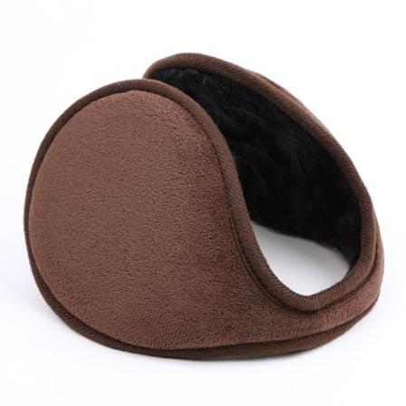 Öronvärmare För Män & Kvinnor Klassiska Fleece Vintervarma Öronkåpor Brown
