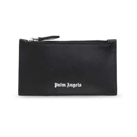 Palm Angels, Branded Card Case Czarny, Mężczyzna, Rozmiar: ONE Size