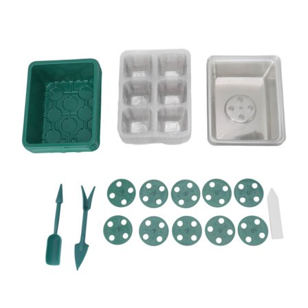 Frøstartbakke Plantbakke Transparent plastovertræk til havebrug 6 huller