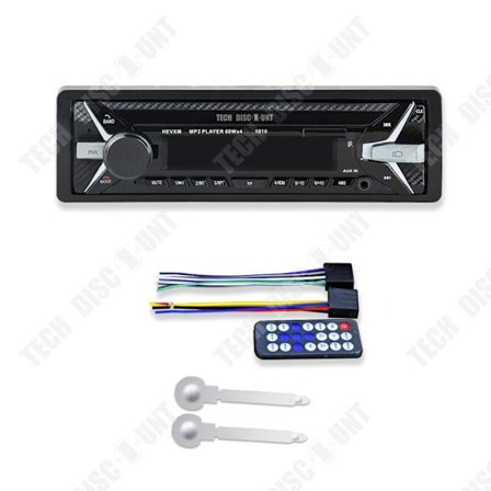 Bluetooth-auto rádio - TECH DISCOUNT - TD - 4 toistotilaa - Handsfree-puhelut - Kellonaika näyttö