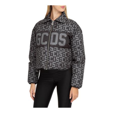 Gcds, women's outerwear down jacket blouson Monogram Zwart, Dames, Maat:M