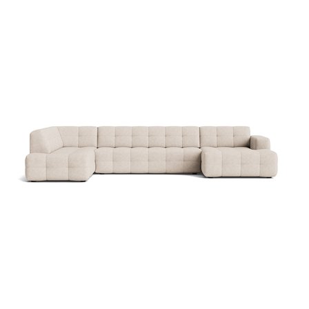 Paris U-sofa, højrevendt - Aragon Beige - 382x218x77 - Sofa, u-sofa