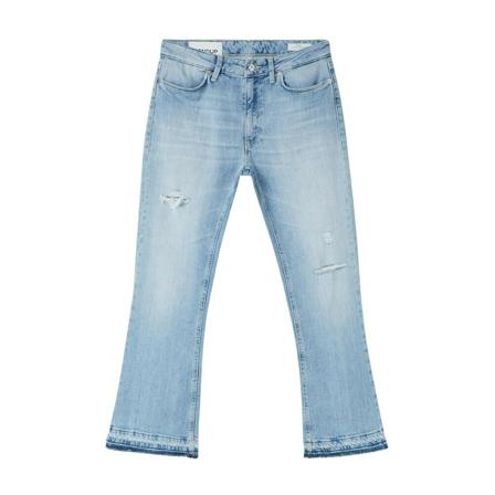 Dondup, Cropped Jeans Blauw, Dames, Maat:W29