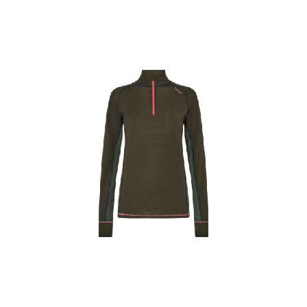 Dovre Långärmad Undertröja "halv Dragkedja" |100% Ull | Grön Tröjor Dam XXL