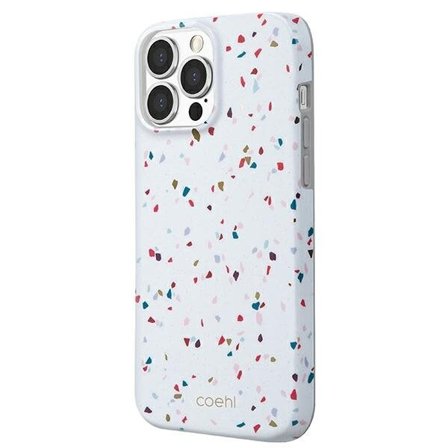 Uniq Coehl Terrazzo-etui til iPhone 13 Pro Max - hvid
