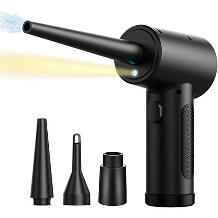 Trådløs luftblæser, bærbar til flere anvendelser erstatter trykluftdåser, kraftig 51000 omdr./min., luftblæser F - Perfekt