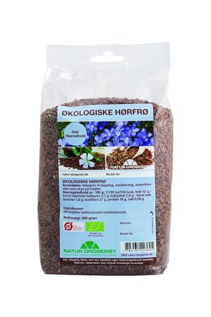 Natur Drogeriet Hørfrø hele Ø 500 g, Helse & Madvarer, Kerner & Frø, Frø