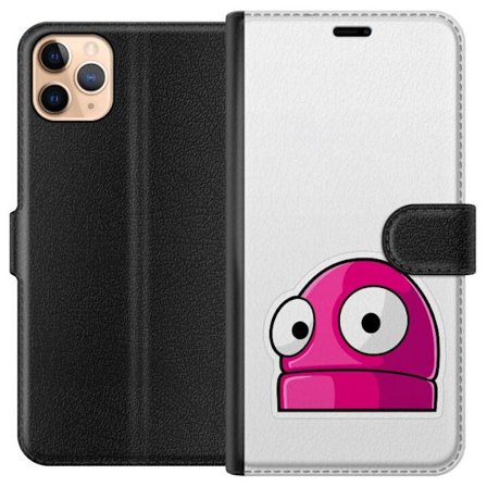 Kompatibelt Lommeboketui til Apple Apple iPhone 11 Pro Max Rosa tegneseriefigur med store øyne i leken og humoristisk stil