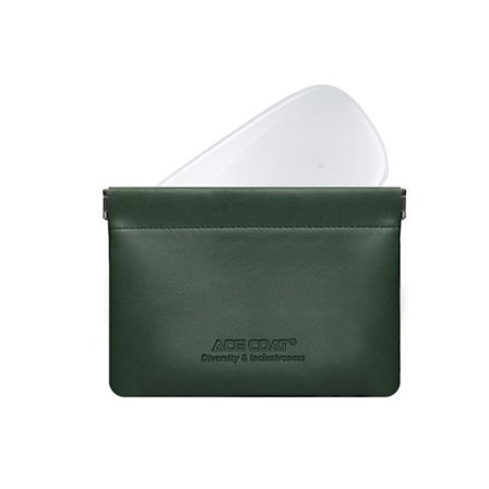 PU Hörlurar Wire Bag Mini Cosmetics Bags GRÖN