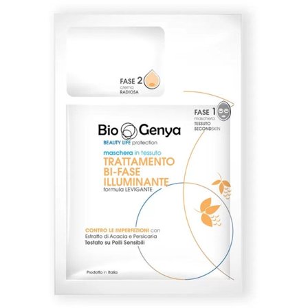 Biogenya Maschera Tessuto Trattamento Bi-Fase Illuminante