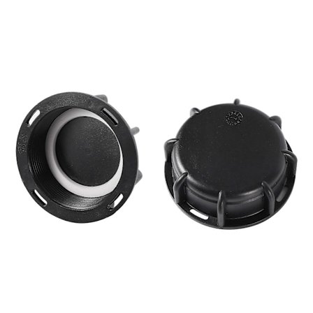 2 Hon-gänga IBC Tank Lock 60mm Fin Gänga Vattentank Utlopp Avtappningsadapter Reduceringskoppling Ton Fat Tillbehör