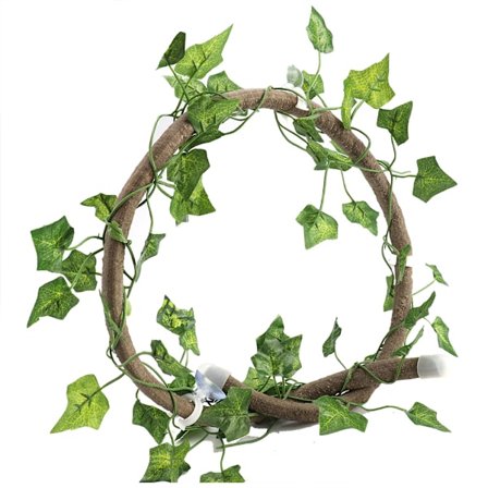 Joustava matelijan kiipeilyoksa 1 m rottinkiköynnös murattilehdillä