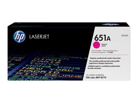 HP 651A - magenta - original - LaserJet - tonerpatron (CE343A)