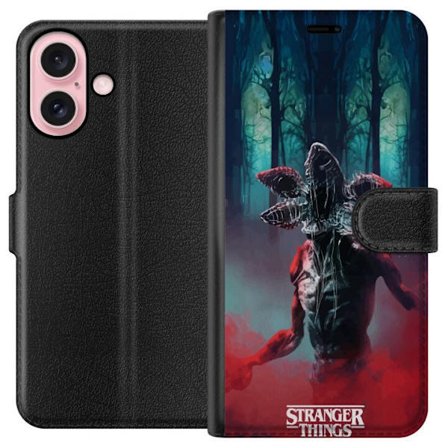 Kompatibelt Wallet Case til Apple iPhone 16 Stranger Things Netflix 80'er Mysterie Horror