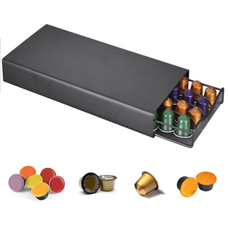 Kaffekapselholder Skuffe 40 Kapsler Opbevaring Køkkenorganisator