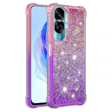 Gradient iskunkestävä cover Honor 90 Lite 5g, TPU Moving Glitter phone case