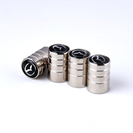 Auton rengasventtiilin korkki sopiva venttiilin korkki metallirenkaan venttiilin korkki (Mazda, 8 pakkausta)