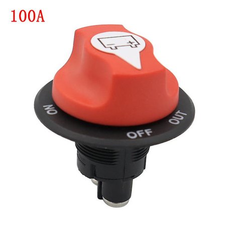 50/100a Bilbatteri Roterande Frånkopplingsbrytare Lastbil Marinbåt Husbil Säker Strömbrytare Isolator Ström Frånkopplare Biltillbehör| |