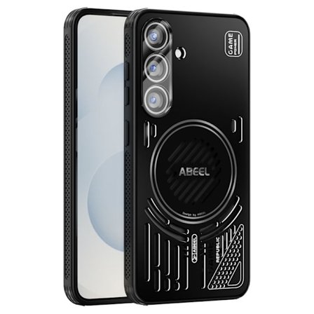 ABEEL Magnetic Skal för Samsung Galaxy S25 Aluminium + TPU - Svart