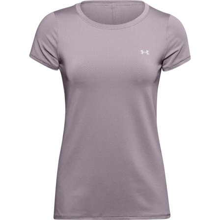 Under Armour Women's HeatGear Armour Short Sleeve Women Short sleeved fitness sweater Purple XS
