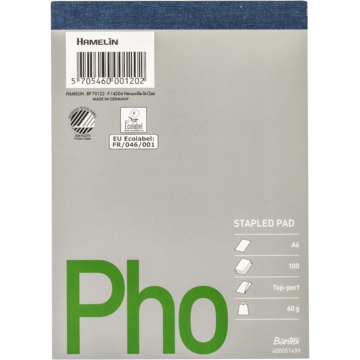 Notatblokk Ulinjert A6