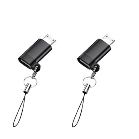 2-pack Typ-C hona till Android hane-adapter med rem - Laddning & Data