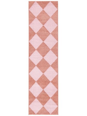 Innen-/Outdoor-Teppich Geometrisch Waschbar Klein Puzzle - Hellrosa/Rosa 80X300 Im Modernen Stil