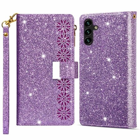 For Samsung Galaxy S25+ Etui Stjernehimmel Gravert Lommebokdeksel