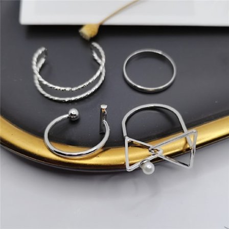 Fashionabla damringar öppna ringar LED-ring lillfingerring set Amazon