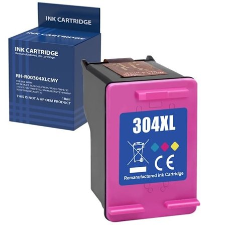 Bläckpatron - HP - 304XL - Färg - Kompatibel med DeskJet och Envy - XL