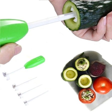 4st set Kök Gadget Tillbehör Vege Borr Grävning Kärn Matlagning Verktyg