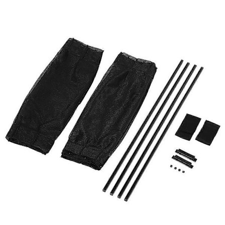 2 x 50-tals Bil Solskydd Fönstergardin Justerbar Solskydd Draperi Visirkappa Gardin Svart Mesh