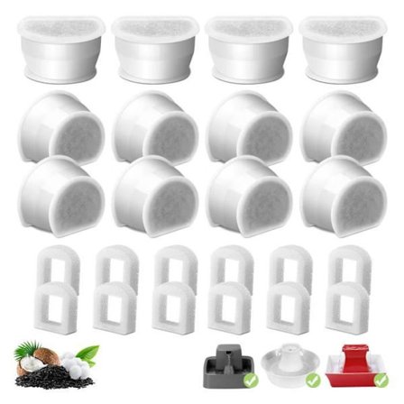 Vandfilter - BRAND - 12-pak - Aktivt kul - Kompatibelt med fontæner - Til katte