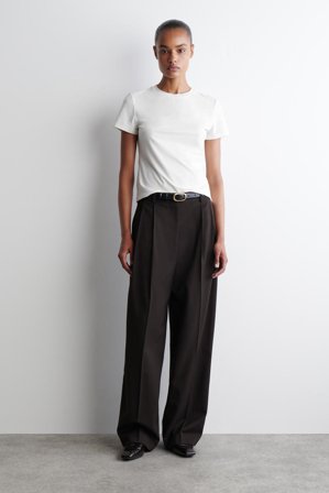 COS Women's Shrunken T-Shirt in White