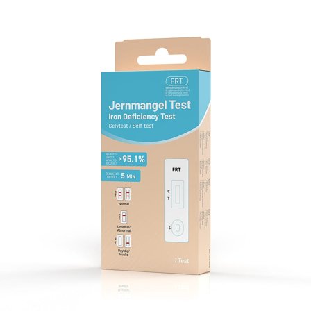 Nordic Tests Jernmangel Test, Medicin & Pleje, Hjemmetests, Øvrige Tests