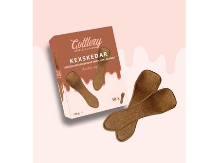 Kexskedar GOTTLERY choklad - Lyreco - Kök och servering - Engångsartiklar - Engångsbestick