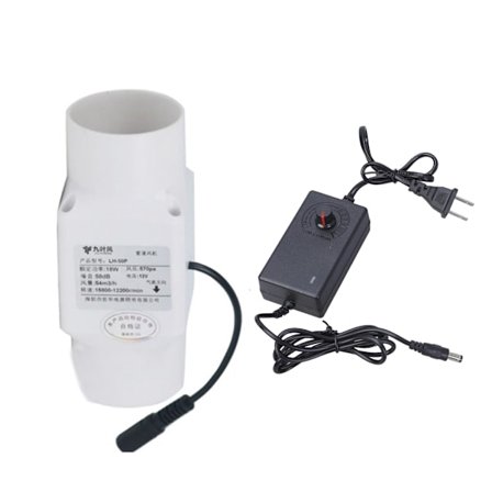 AC100-240V 2-tommers rør avtrekksvifte ventilasjon luftekstraktor for dyrketelt kjøkken garasje hundehus toalett