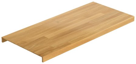 Lundbergs Classic 81586 Dobbelttrin 1450x590x12 mm, Trapper & rækværk