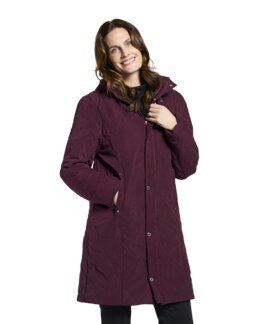 Vinterjacka i mockaimitation Vinröd - 44 - Åshild