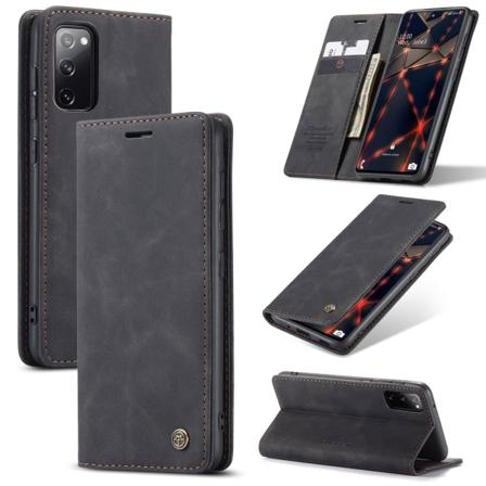 Caseme Plånboksfodral Svart Med Kortplats För Samsung Galaxy S20 Svart