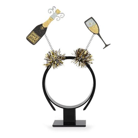 2024 Godt Nytt År Party Hårbøyle Vinglass Hårbånd Musikkfestival Dekorativt Hodeplagg Feriefeiring Hodeplagg[D]