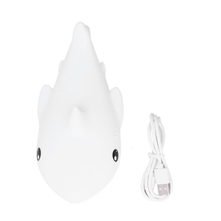 1,3w LED natlys Sød 7 farve USB senglampe gave soveværelse dekoration hvid